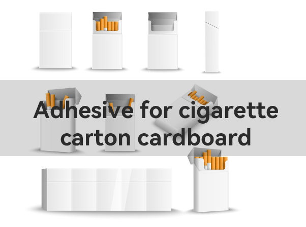 Adhesive for cigarette carton cardboard